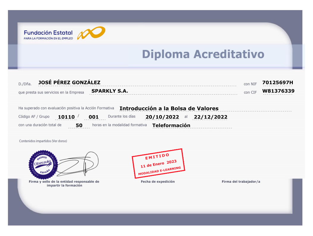 Diploma FUNDAE