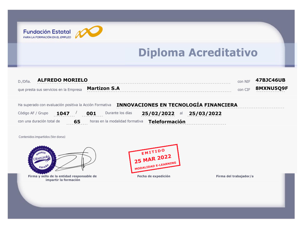 Diploma FUNDAE