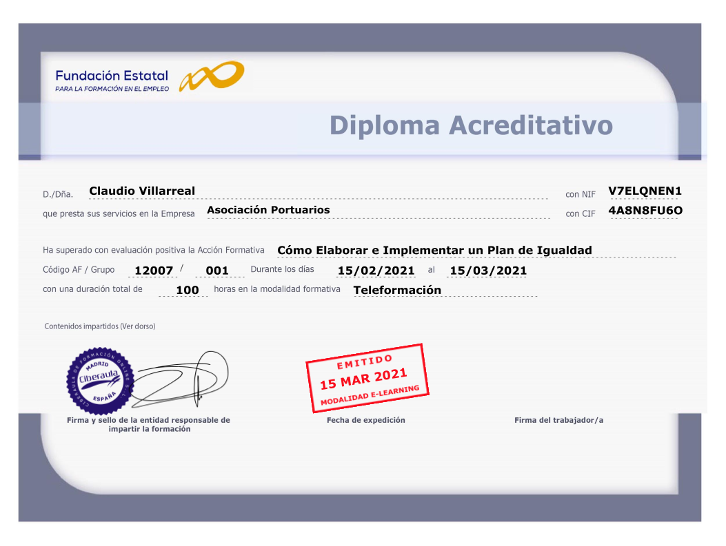 Diploma FUNDAE