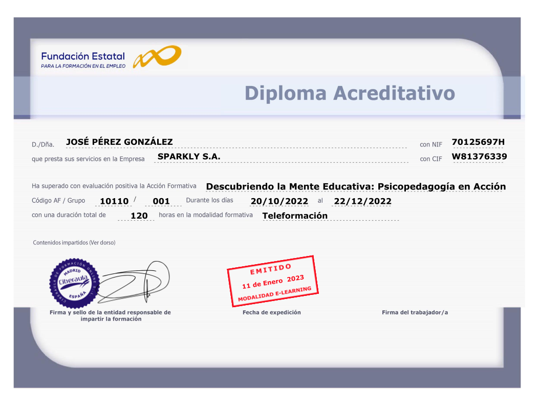 Diploma FUNDAE