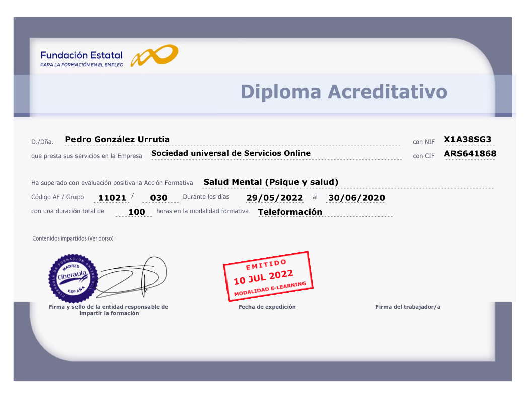 Diploma FUNDAE