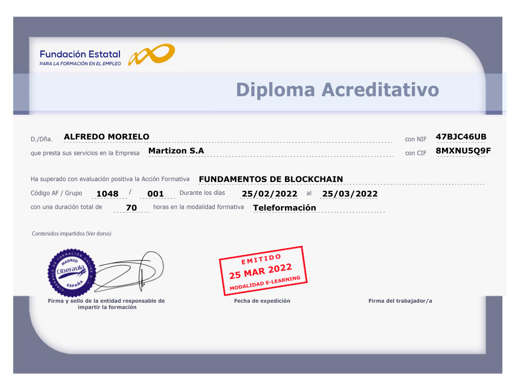 Diploma FUNDAE