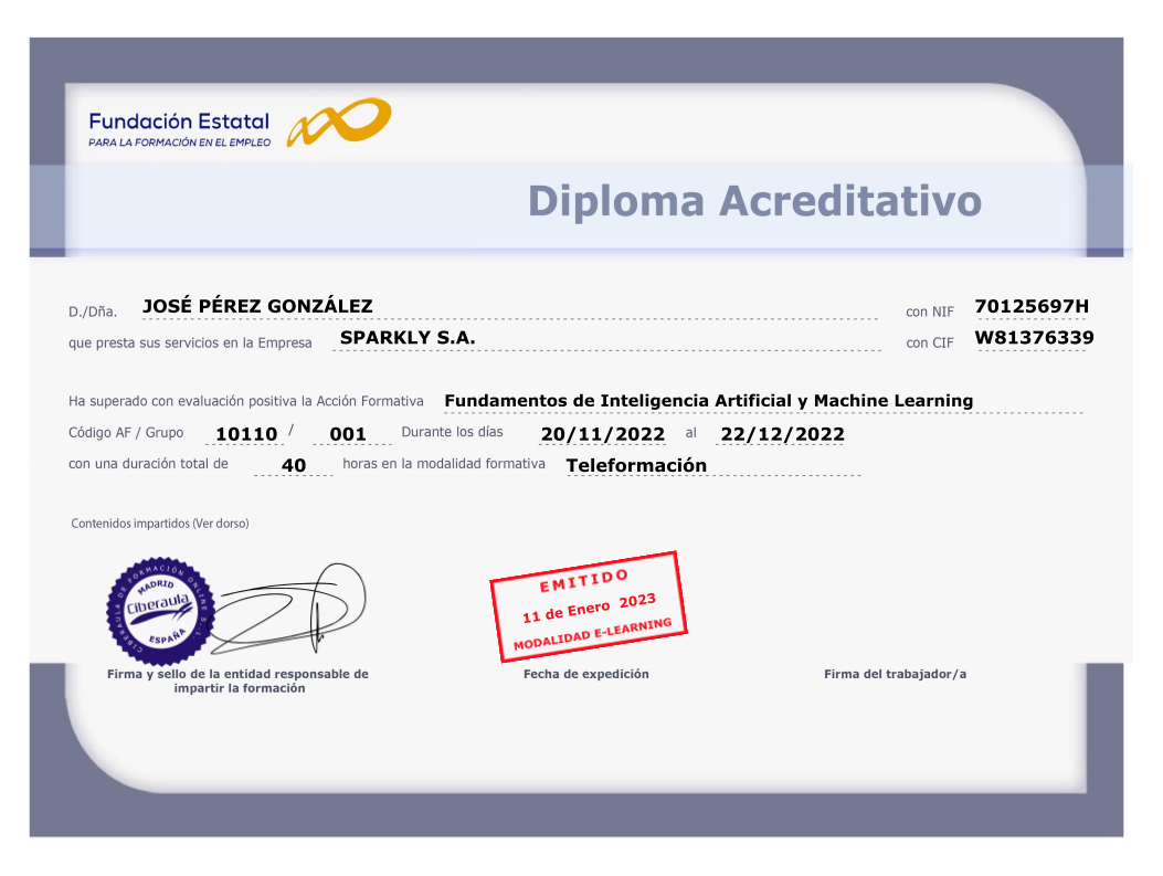 Diploma FUNDAE