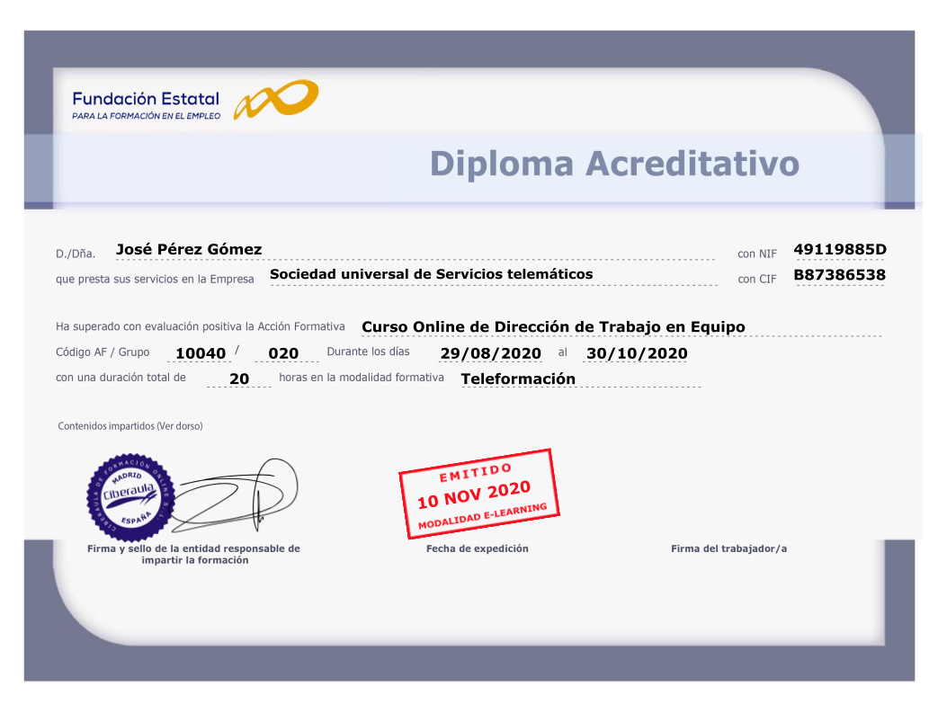 Diploma FUNDAE