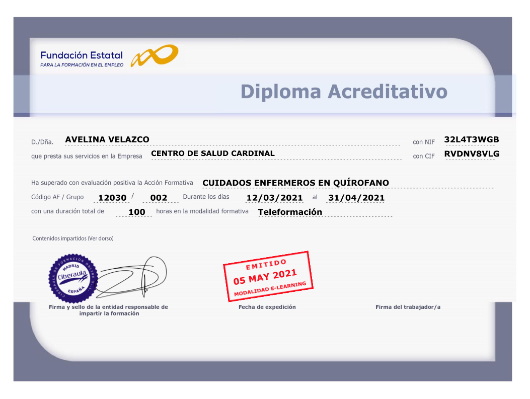 Diploma FUNDAE