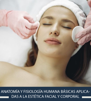 Curso online bonificado de  Anatomía y Fisiología humana básicas aplicadas a la estética facial y corporal
