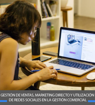 Curso online de Gestión de ventas, marketing directo y utilización de redes sociales en la gestión comercial