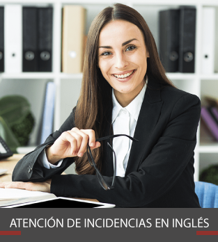 Curso online bonificado Atención de incidencias en inglés